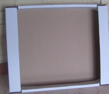 Pudełka tekturowe dla piekarni i ciastkarni z mikrofali lub fali B, jednostronnie biały