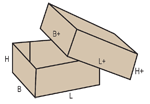 Pudełko z wieczkiem - dwuczęściowe, opakowanie z tektury