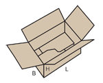 Pudełko, karton jednoczęściowy, składany